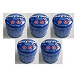 Pack de 5 - cartucho de gas 190 gr – bombona perforable con limitador de fugas – botella camping gas - garantía y calidad Butsir