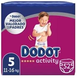 Dodot Fraldas Activity T5, 11 - 16kg, 52 Unidades