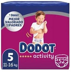 Dodot Activity Diapers T5, 11 - 16kg, 52 Units 