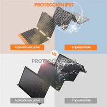 Carregar imagem no visualizador da galeria, Paneles Solares de 60w, Cargador Solar Plegable Portátil IP67 Fuente de Alimentación de Emergencia de Campamento Impermeable, Adecuado para Pequeños Generadores,Fuente de Alimentación móvil, PC
