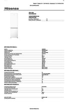 Carregar imagem no visualizador da galeria, Hisense RB343D4CWE - Frigoríficos Combi, 269L, Clase E, An 55cm x Al 180cm, Apertura de Puertas 90º, Puerta Reversible, Cajón Frutas y Verduras, Iluminación Led, Balconera de Gran Capacidad, Blanco

