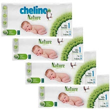 Carregar imagem no visualizador da galeria, Pack ahorro Pañales T1 1-3 kg Chelino Nature 112 Uds
