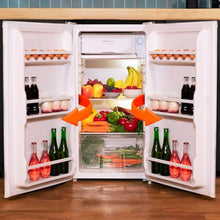 Carregar imagem no visualizador da galeria, Cecotec Nevera Pequeña Frigorífico Mini 90L de 1 Puerta Bolero CoolMarket TT 90 White E. Frigorífico Sobremesa, 83cm de Alto y 47cm de Ancho, Bajo Consumo, Temperatura Regulable, Blanco
