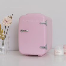 Carregar imagem no visualizador da galeria, Flamingueo Nevera Pequeña - Mini Nevera 4L, Nevera Cosmeticos, 12V/220V, Mini Neveras Para Habitacion, Nevera Skincare
