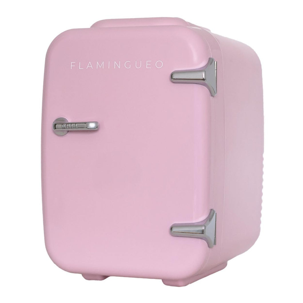 Flamingueo Nevera Pequeña - Mini Nevera 4L, Nevera Cosmeticos, 12V/220V, Mini Neveras Para Habitacion, Nevera Skincare