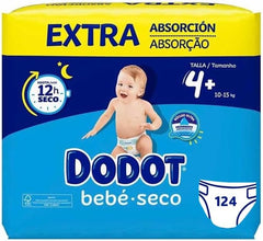 Dodot - Fraldas Bebé Seco T4+ 10-15 Kg com 124 Unidades