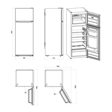Carregar imagem no visualizador da galeria, SVAN Frigorífico 2 Puertas Blanco SF145501E. Capacidad 206 Litros, Puerta Reversible, Bajo Nivel Sonoro, Eficiencia Energética Clase E
