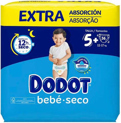 Dodot - Dry Baby Diapers T5+ 12-17 Kg with 56 Units