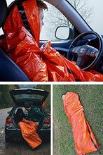 Carregar imagem no visualizador da galeria, HONYAO Saco de Dormir Emergencia, Mantas Termica de Aluminio, Supervivencia Bivy para Vivac, Cámping, Excursionismo, Trekking
