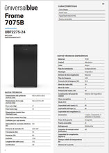 Carregar imagem no visualizador da galeria, UNIVERSALBLUE Frigorífico Bajo Encimera Negro | Frigorífico Mini 90L | Puerta Reversible | Frigorífico Pequeño Bajo Consumo | 0º a -3º | Fácil Almacenamiento | Sistema Silencioso | Luz Interior
