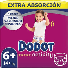 Carregar imagem no visualizador da galeria, DODOT Dodot Pack 4 x 44 Pañales Activity Extra T6+ 4 x 44 con Máxima Absorción y Ajuste, 176 Unidades
