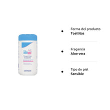 Carregar imagem no visualizador da galeria, Sebamed Baby Toallitas Oleosas - Limpieza suave y eficiente y protección higiénica frente a la irritación de la delicada piel del bebé, Dermatológicamente probado, 70 unidades
