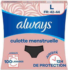 Always Bragas Menstrual Lavable L Flujo Moderado A Abundante 1 Unidad