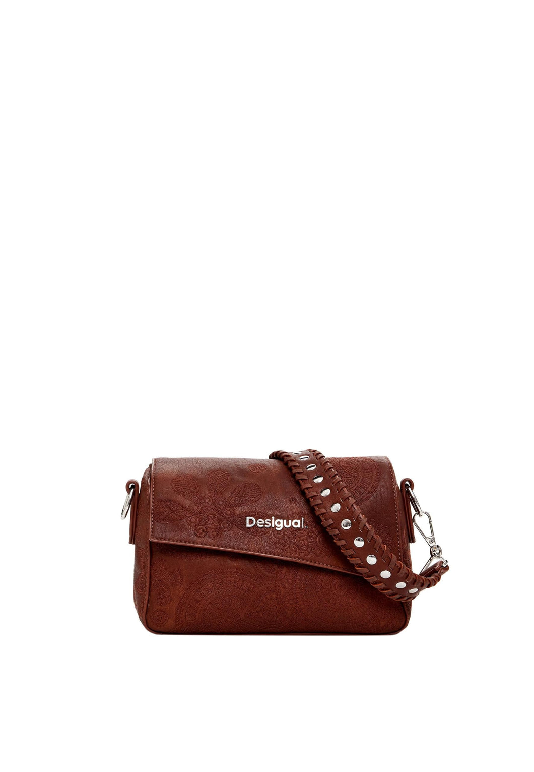 Desigual Accesorios PU Bolso de Mano, Mujer, Brown, One Size