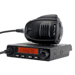 Retevis RT98 Emisoras de Radioaficionado, 199 Canales, 5W/10W/15W,CTCSS/DCS DTMF, Mini Emisora Coche con Micrófono (Negro)