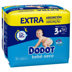 Dodot Bebé Seco Extra - Jumbo Pack Talla 3-66 uds.