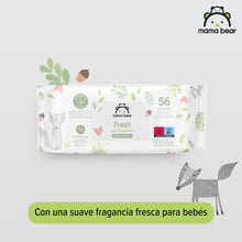 Carregar imagem no visualizador da galeria, Marca Amazon - Mama Bear Fresh Toallitas húmedas para bebé, Aloe vera, 1008 Unidad, 18 Paquetes de 56
