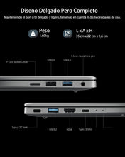 Carregar imagem no visualizador da galeria, AOC Ordenador Portatil con Intel 7 [Supera al Celeron] (hasta 3,6 GHz) Notebook 15,6 Pulgadas, 16GB RAM 512GB SSD(hasta 2TB), 1080P, Portátil Negocios, 5G WiFi,BT5.2,Tipo C,USB,HDMI,Carcasa Metálica
