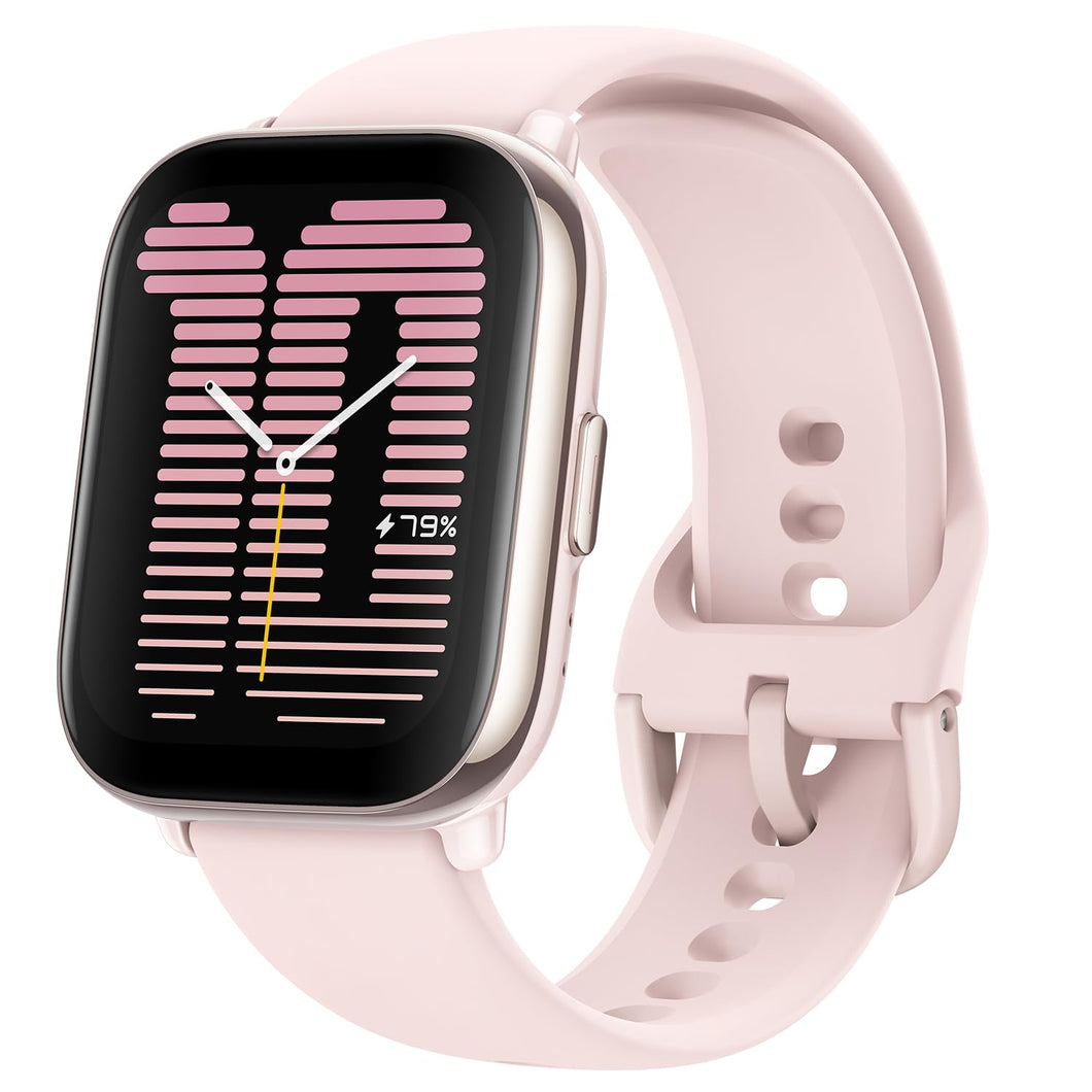 Amazfit Active (42 mm) Reloj inteligente con entrenador de GPS, Zepp Coach, Readiness, ejercicio físico AI, llamadas Bluetooth, batería de 14 días, pantalla AMOLED y Alexa-Enabled, Pink