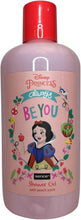 Carregar imagem no visualizador da galeria, Conjunto de banho Disney Princess com gel de banho vegano 300 ml e esponja temática, cuidado suave e ideal para crianças, 2 peças
