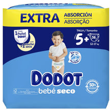 Carregar imagem no visualizador da galeria, Dodot Bebé Seco Extra - Jumbo Pack Talla 5-56 uds.

