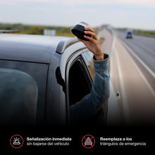 Carregar imagem no visualizador da galeria, PMK GRUPO Luz Emergencia Coche Homologado DGT con Geolocalización | Luz avería coche [Visibilidad 1 Km] Baliza V16 con GPS y Base Imantada - 2 Unidades
