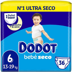 Dodot - Dry Baby Diapers T6 13-19 Kg with 36 Units