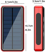 Carregar imagem no visualizador da galeria, HHORB Cargador Solar, 100000Mah Power Bank Portátil Inalámbrico con 4 Outputs Power Bank con USB C Carga Rápida para 99% De Los Dispositivos USB del Mercado,100000Mah,50000mAh
