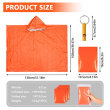 Carregar imagem no visualizador da galeria, flintronic Poncho de Supervivencia, 3 PCS Mantas Térmicas de Emergencia, Impermeable Resistente al Desgarro, Manta de Aluminio Reversible para Emergencias o Primeros Auxilios
