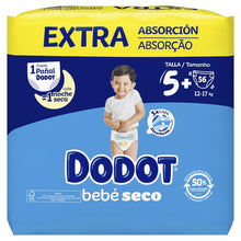 Carregar imagem no visualizador da galeria, Dodot Bebé Seco Extra - Jumbo Pack Talla 5-56 uds.
