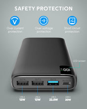 Carregar imagem no visualizador da galeria, A ADDTOP Batería Externa 26800mAh, 22.5W Power Bank USB C PD Cargador Portátil Carga Rápida con Pantalla LCD y 4 Outputs para Smartphones, Tablets y más
