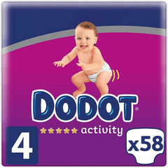 Dodot Activity Diapers T4, 9 - 14kg, 58 units 