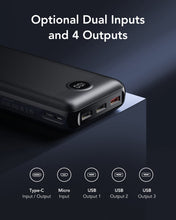 Carregar imagem no visualizador da galeria, VEGER 30000mAh Bateria Externa Power Bank con Pantalla LED Bateria Portatil USB C Carga rapida PD 20W QC 3.0 con 2 Entradas y 4 Salidas Compatible con iPhone, Samsung, Huawei, Tableta y más.

