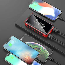 Carregar imagem no visualizador da galeria, HHORB Cargador Solar, 100000Mah Power Bank Portátil Inalámbrico con 4 Outputs Power Bank con USB C Carga Rápida para 99% De Los Dispositivos USB del Mercado,100000Mah,50000mAh
