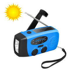 Radio meteorológica de emergencia: radio portátil de supervivencia, alarma de emergencia Sos | Radio Solar de manivela con batería recargable de 2000mah, Radio meteorológica Solar Am/fm/noaa con linte