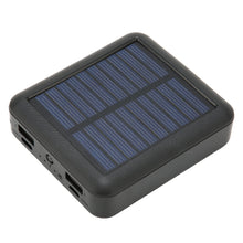 Carregar imagem no visualizador da galeria, Banco de Energía para Teléfono Solar de 20000 MAh, Banco de Energía Solar Portátil a Prueba de Agua con Cable de Carga para Exteriores, 2X USB y USB C, Puerto Micro USB (Negro)
