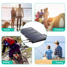 Carregar imagem no visualizador da galeria, iPosible Batería Externa 26800mAh Power Bank con 4 Paneles Solares Impermeables Plegables, 2 Salidas y 3 Entradas Cargador Solar Batería Solar Portátil para iPhone Samsung Huawei Xiaomi etc.
