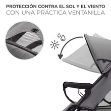 Carregar imagem no visualizador da galeria, Kinderkraft TIK Silla de Paseo, Carrito para bebé, Posición reclinada y Tumbada, Carro Plegable, Ligero - 6,5kg, Material Impermeable, Gris
