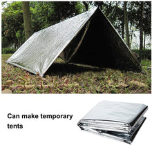 Carregar imagem no visualizador da galeria, Bavooty Mantas Térmicas de Emergencia,Mantas Reflectantes de Supervivencia y para Primeros Auxilios,Mantas de Emergencia,Manta Portátil de Emergencia,Manta Térmica,160×210cm,Oro+Plata,6pcs
