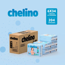 Carregar imagem no visualizador da galeria, Chelino Pañal infantil Talla 4 Gateo (9-15kg), 204 Pañales
