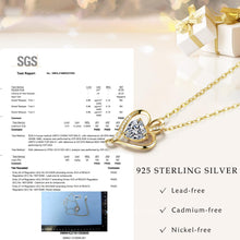 Carregar imagem no visualizador da galeria, LAVUMO Collares Mujer Amor Colgante de Corazón Oro Rosa Plata de Ley 925 Collares de Mujer,Joyas Regalos para Esposa, Mamá, Novia, Cumpleaños Navidad Aniversario día de San Valentín Regalo
