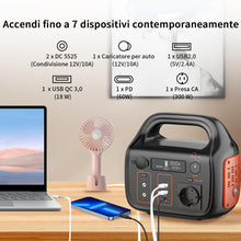Carregar imagem no visualizador da galeria, Central Eléctrica Portátil: 296WH Batería de Copia de Seguridad Estación de Energía Portátil PD/AC/DC/USB Acumulador de Energía 300W Generador Solar para Camping Viaje Emergencia
