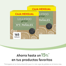 Carregar imagem no visualizador da galeria, Pañales LILLYDOO green con un impacto ambiental reducido, talla 3 (6-10 kg), 165 unidades

