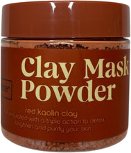 Carregar imagem no visualizador da galeria, Namaste All Day - Kit de Mascarilla Facial de Arcilla Roja Vegano con Bol Mezclador y Pincel de Silicona - 3 Piezas para Detox y Luminosidad
