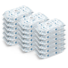 Marca Amazon - Mama Bear Ultra Sensitive, Toallitas humedas para bebé, Sin fragancia, 1080 Unidad (18 Paquete de 60)