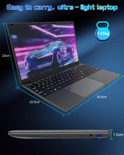 Carregar imagem no visualizador da galeria, PINSTONE Ordenador Portátil 16GB RAM LPDDR4 512GB SSD 15,6 Pulgadas UHD Celeron N5095 Procesador Laptop con Touch ID USB 3.0 WiFi5 Bluetooth 4.0 (película de Teclado incluida)
