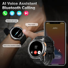 Carregar imagem no visualizador da galeria, Kospet Tank T2 Prateado - Relofio inteligente para Homem, 60 Dias em Espera, 1.43 &quot;AMOLED HD Display,Smartwatch Homem com Chamada Bluetooth, 24H Monitor de Sono, para Android iOS (Dual Strap)
