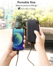 Carregar imagem no visualizador da galeria, A ADDTOP Cargador Solar 25000mAh Power Bank Portátil con 3 Ports 3A Output Batería Externa Impermeable con 4 Paneles Solar para Smartphones Tabletas
