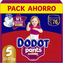 Carregar imagem no visualizador da galeria, Dodot Activity Pants Pańal-Braguita Talla 5, 76 Pańales, 12kg-17kg, Con Barrera STOP Fugas Que Ayuda A Prevenir Fugas Traseras
