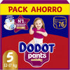Dodot Activity Pants Pańal-Braguita Talla 5, 76 Pańales, 12kg-17kg, Con Barrera STOP Fugas Que Ayuda A Prevenir Fugas Traseras